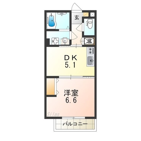 なかもず駅 徒歩12分 1階の物件間取画像